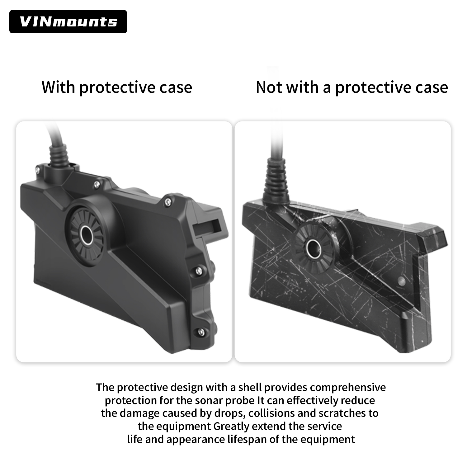 Fish Finder Mount - Osłona ochronna przetwornika Garmin LVS34 LiveScope