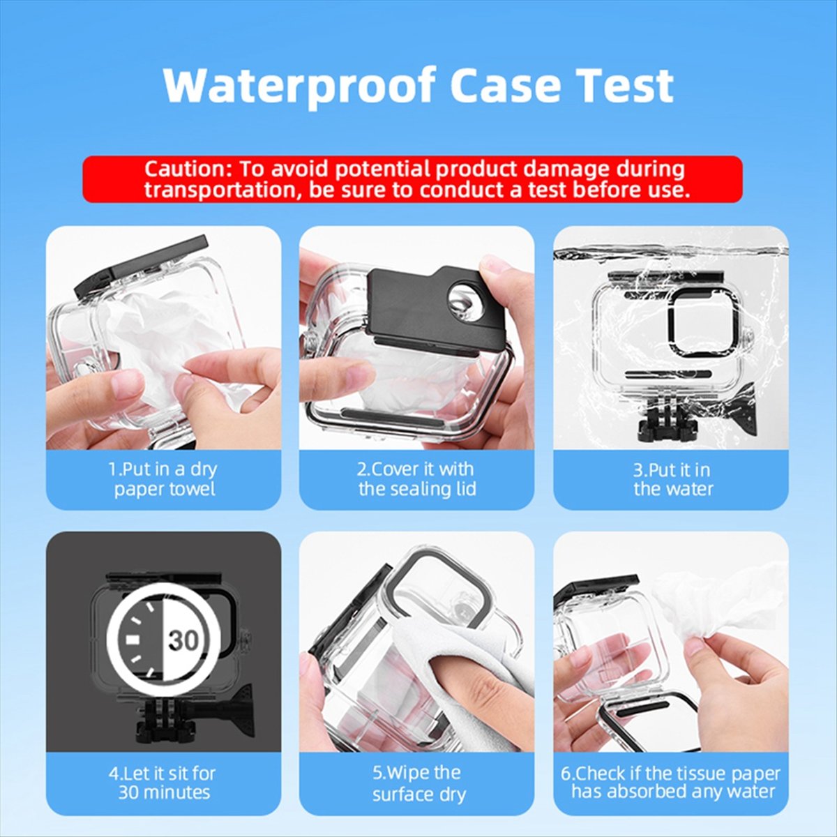 Underwater Camera - Wodoodporna obudowa M05K 60M do GoPro