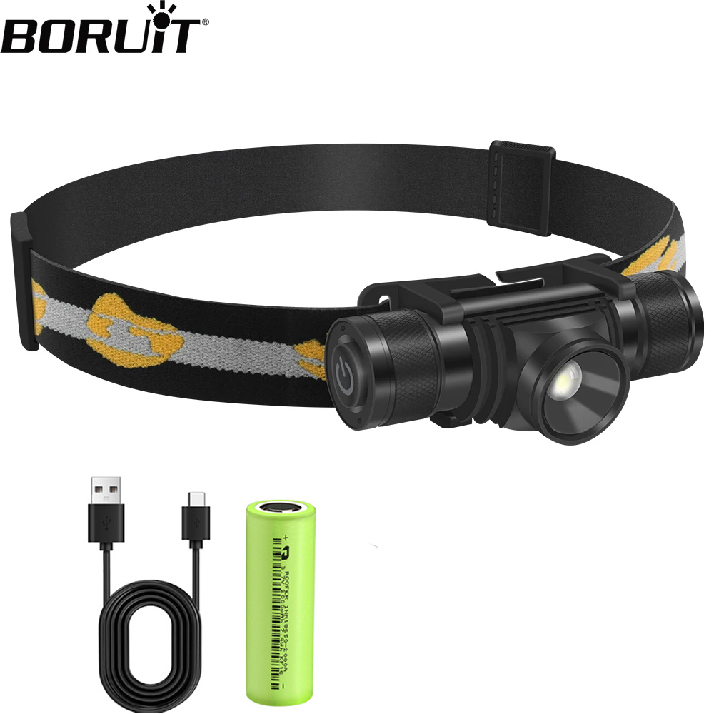Fish Finder Charger - BORUIT D20 Zoomable Mini latarka czołowa