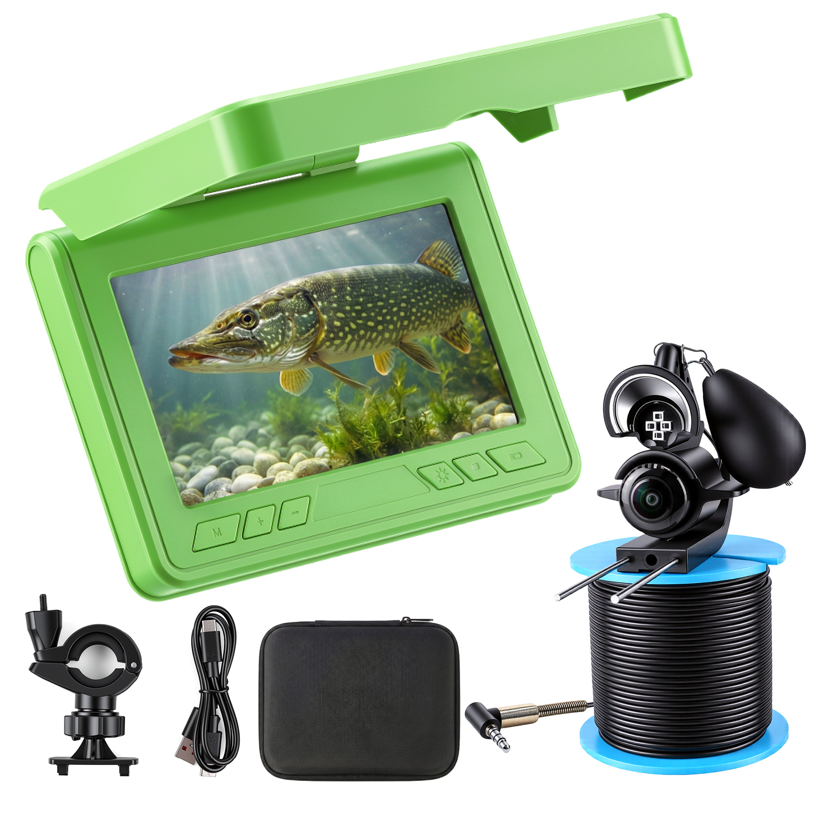 Fish Finder Portable - Przenośny podwodny wizualny lokalizator ryb z