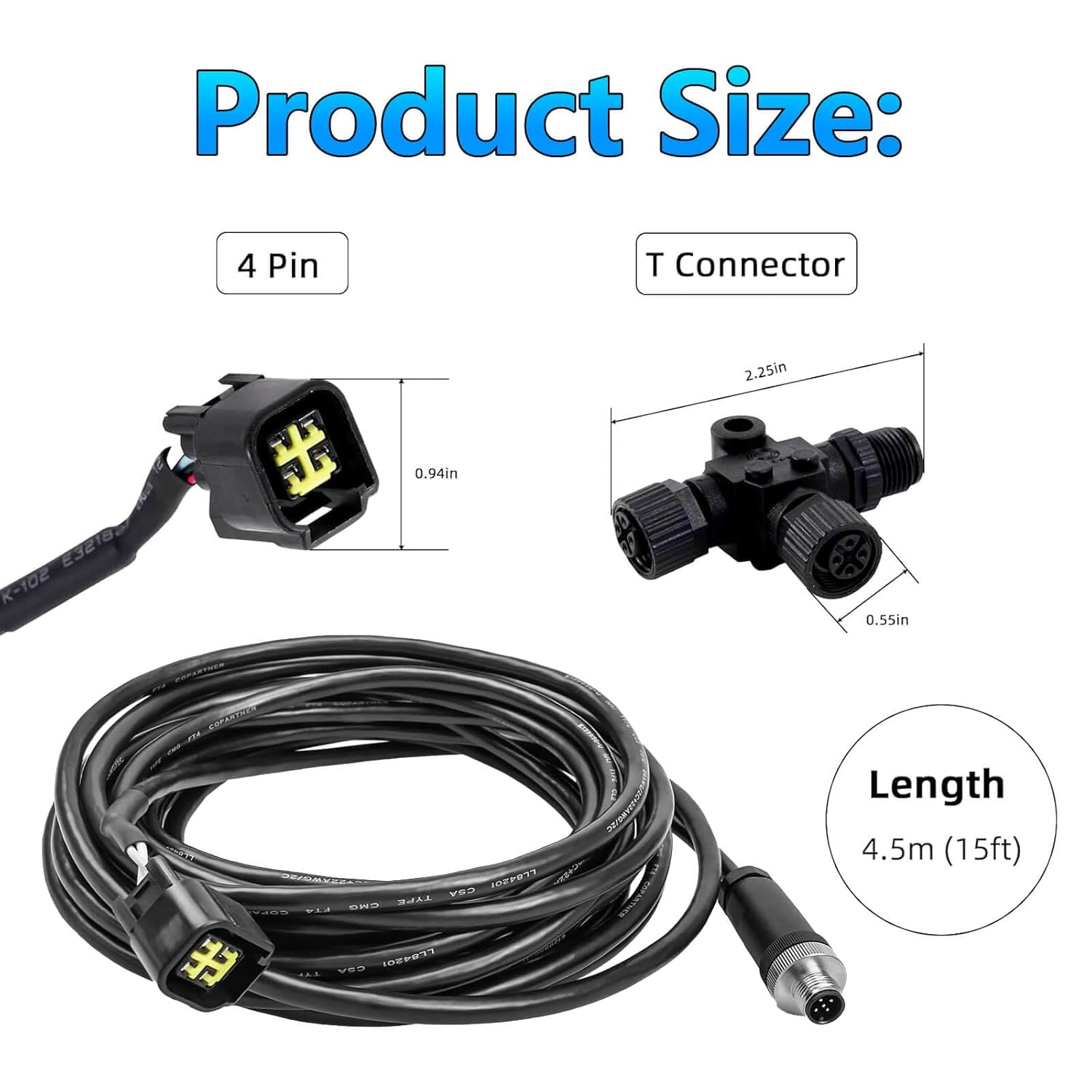 Fish Finder Cable - Kabel interfejsu silnika NMEA2000 z złączem