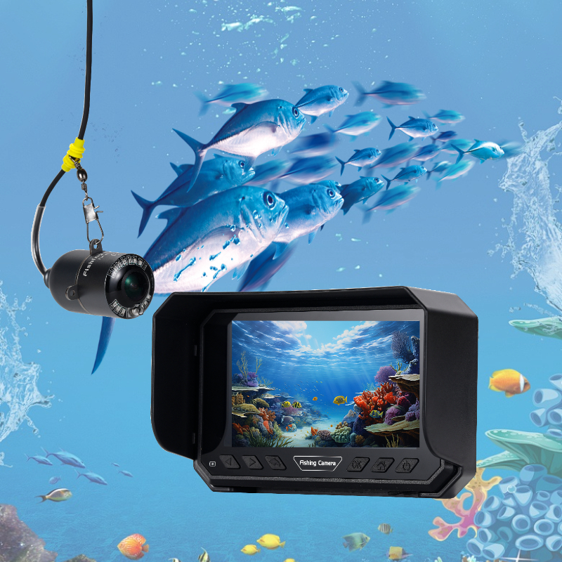 Fishing Camera - 5-calowa kamera do połowów podwodnych, nagrywanie