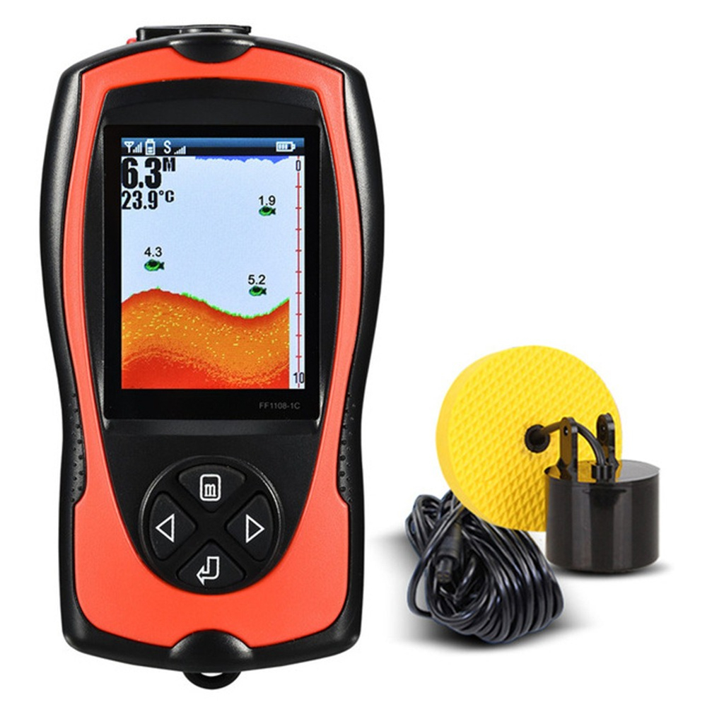 Fish Finder - Przewodowy echosonda z kolorowym ekranem o