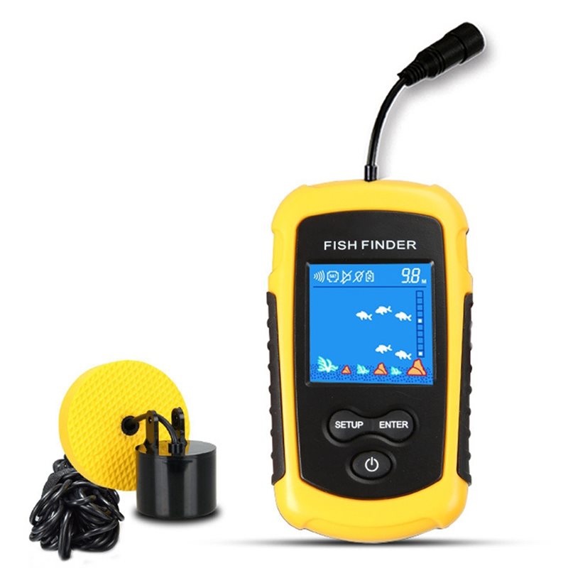 Fish Finder Portable - ABHT-Kayak Przenośny Echosonda do Łowienia Ryb,