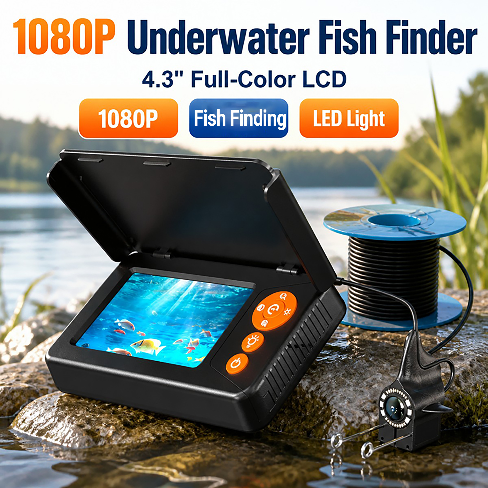 Fish Finder Portable - Kamera podwodna do poszukiwania ryb z