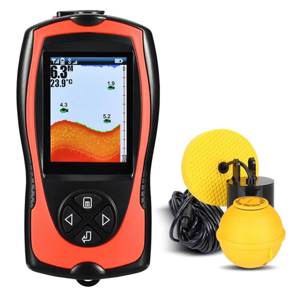 Fish Finder Portable - Przenośny lokalizator ryb 100M/300FT z alarmem,