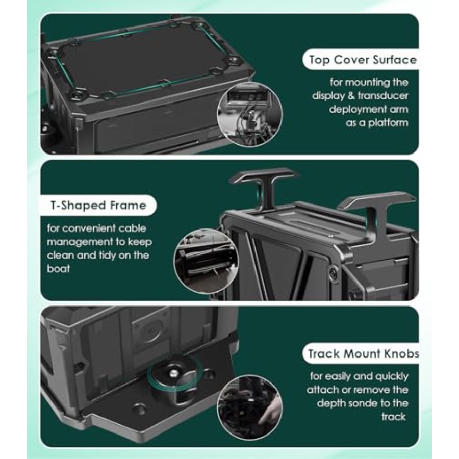 Pojemnik na baterie do echoson – Fish Finder Mount recenzja i cena