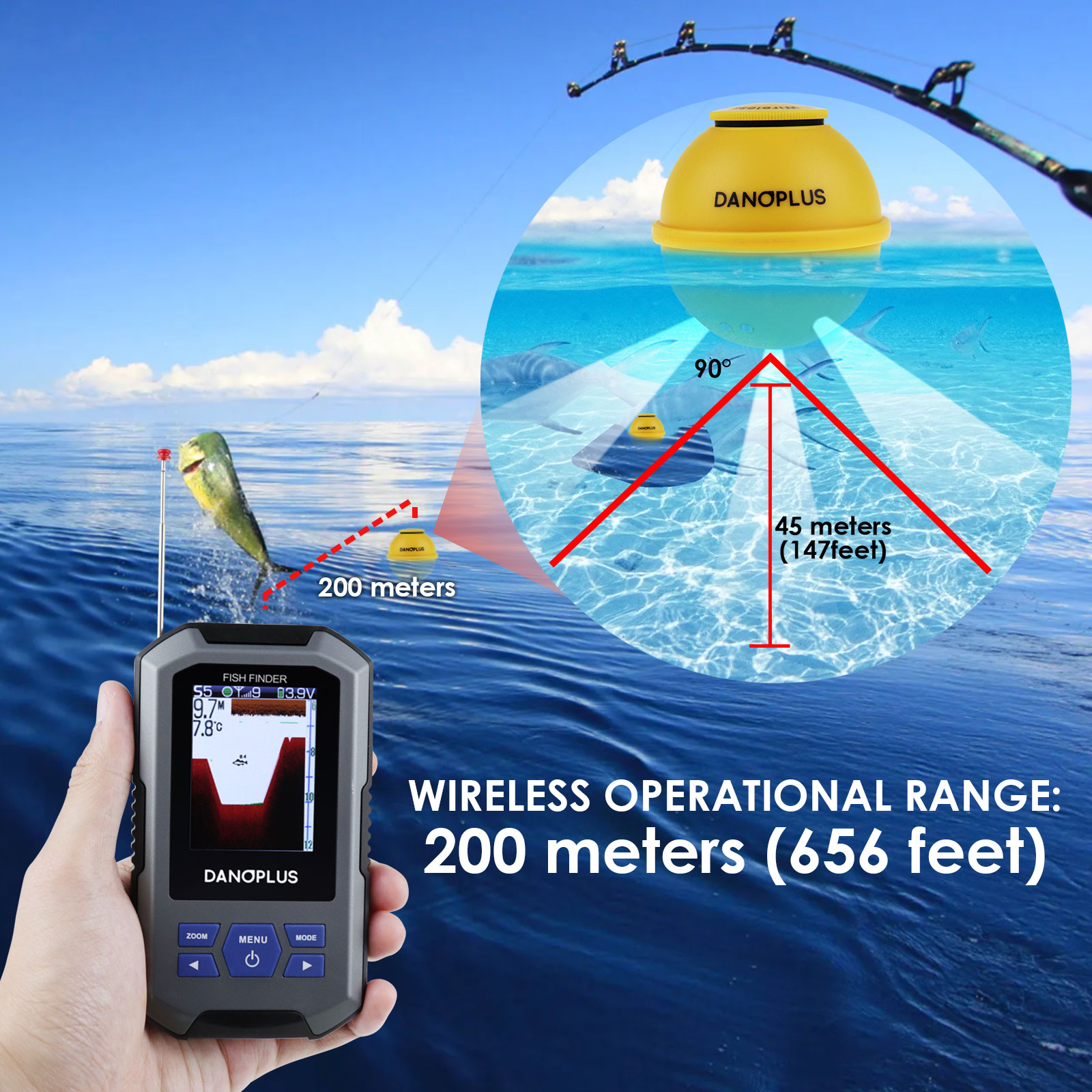 Bezprzewodowy echosonda do poz – Fish Finder recenzja i cena