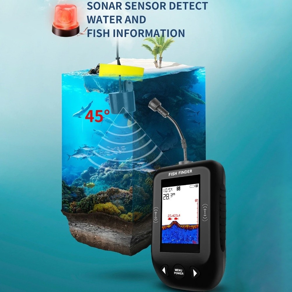 Wykrywacze ryb 45 stopni XF03  – Fish Finder Portable recenzja i cena