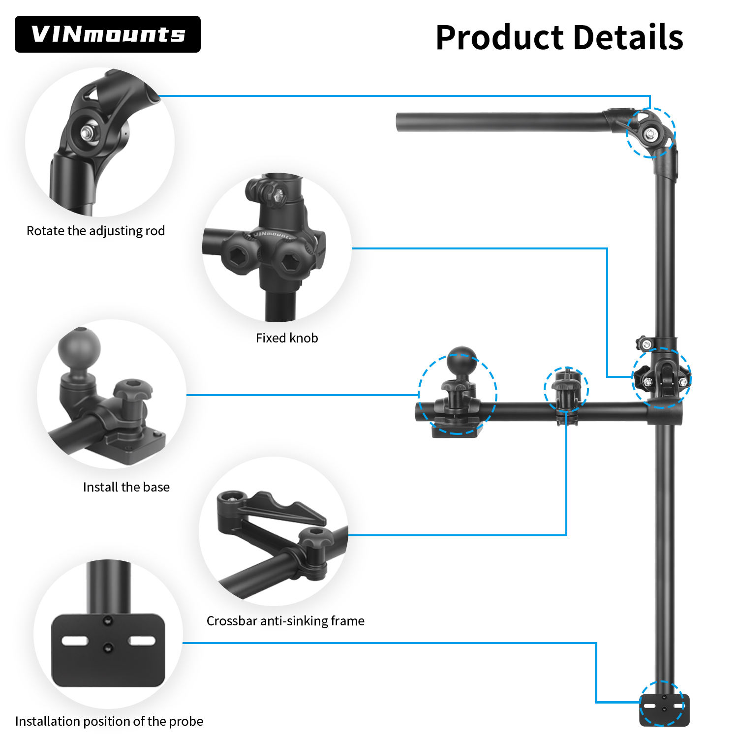 Uchwyt na wędkę VINmountsLives – Fish Finder Mount recenzja i cena