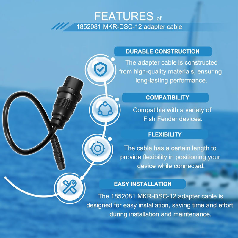 1852081 MKR-DSC-12 4-pinowy ka – Fish Finder Cable recenzja i cena