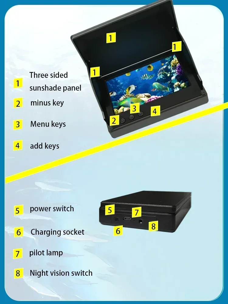 YS43A 4,3-calowy lokalizator r – Fish Finder Battery recenzja i cena