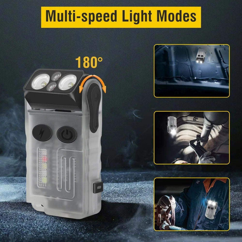 BORUiT V20 Buzzer EDC LED Brel – Fishing Light recenzja i cena
