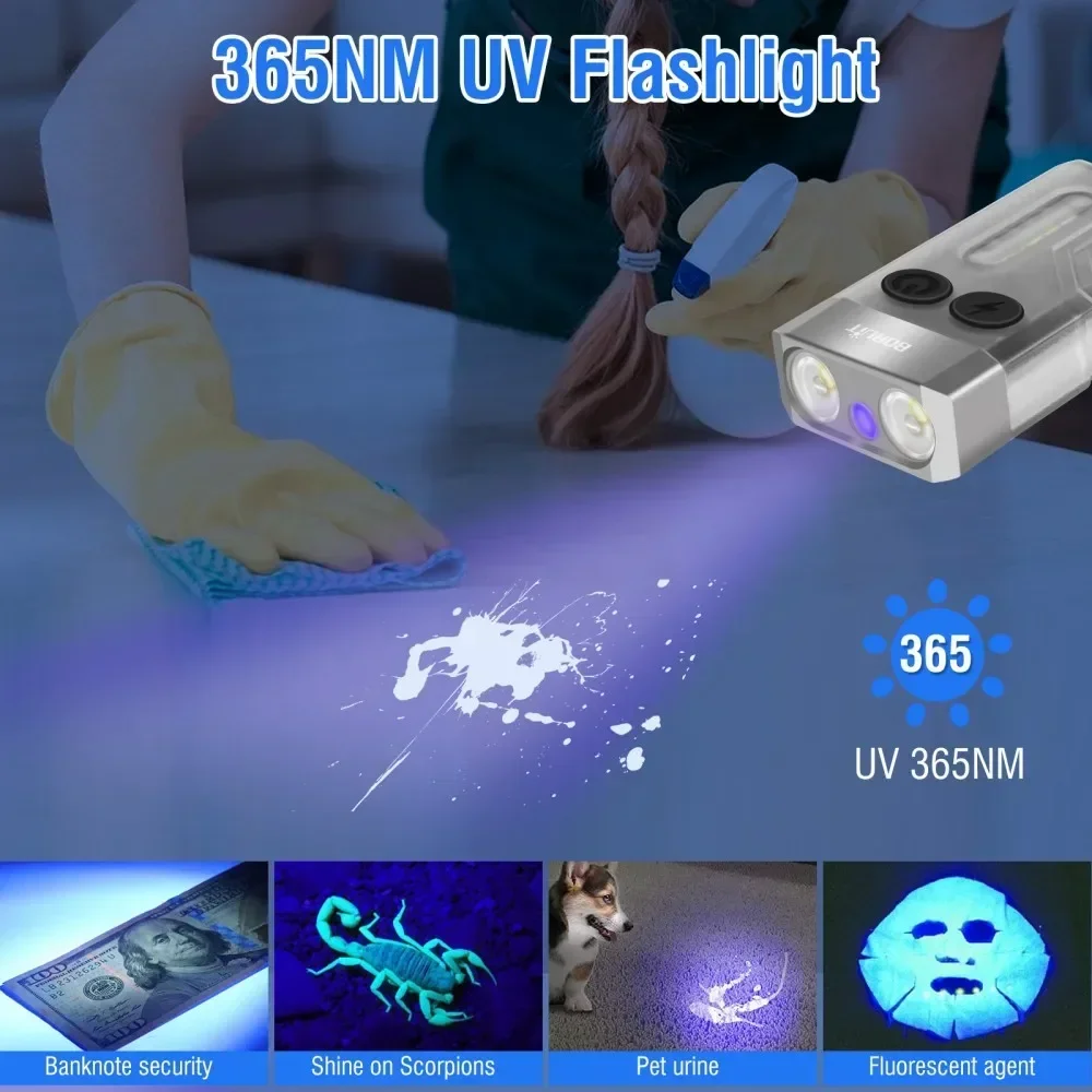 Latarka brelok BORUiT V10 UV L – Fishing Light recenzja i cena