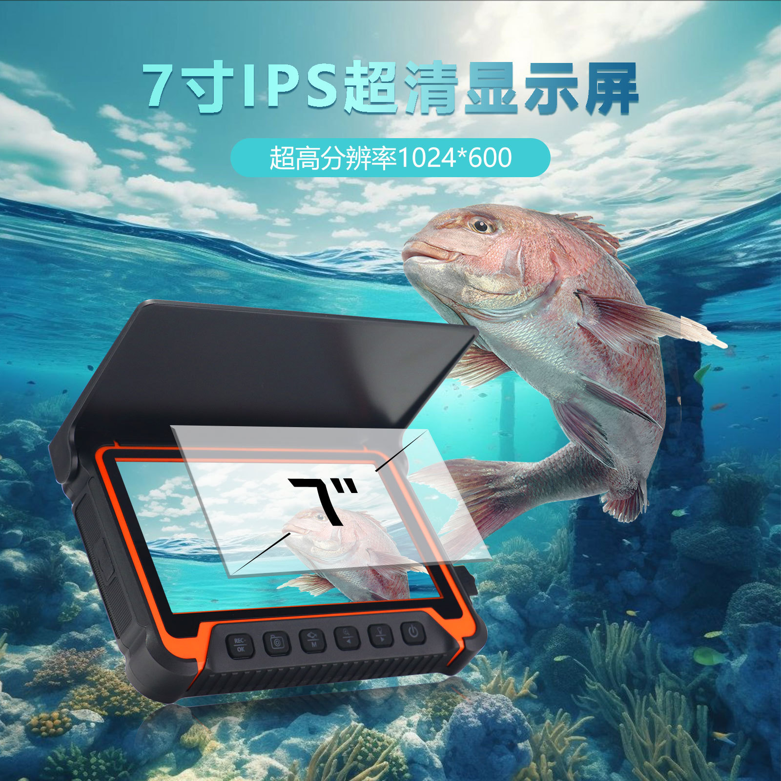 5-calowy ekran IPS Kamera podw – Fishing Camera recenzja i cena
