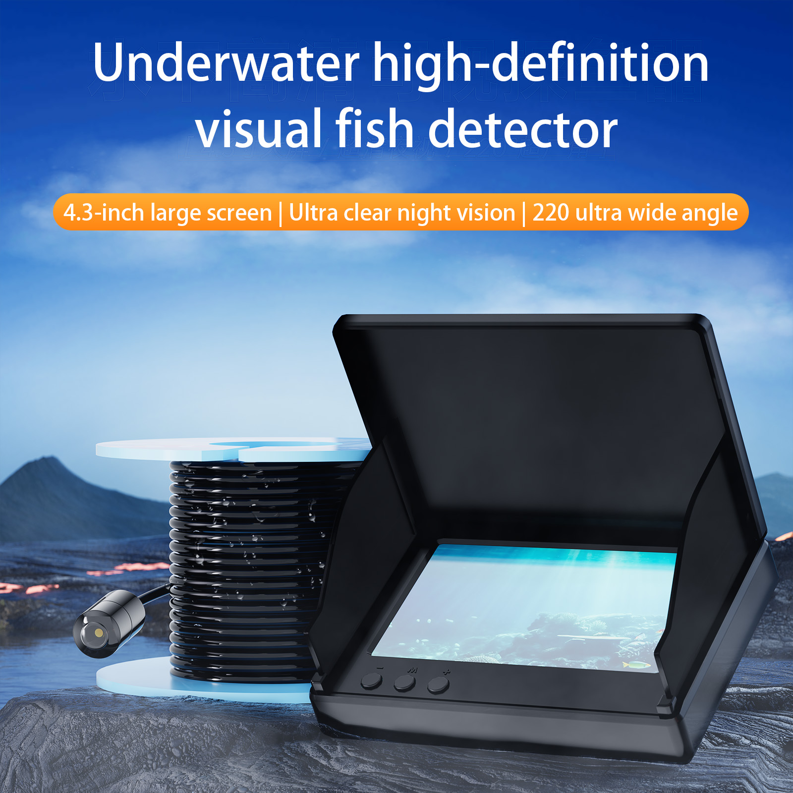 Kamera podwodna 4,3 cala do wę – Fishing Camera recenzja i cena