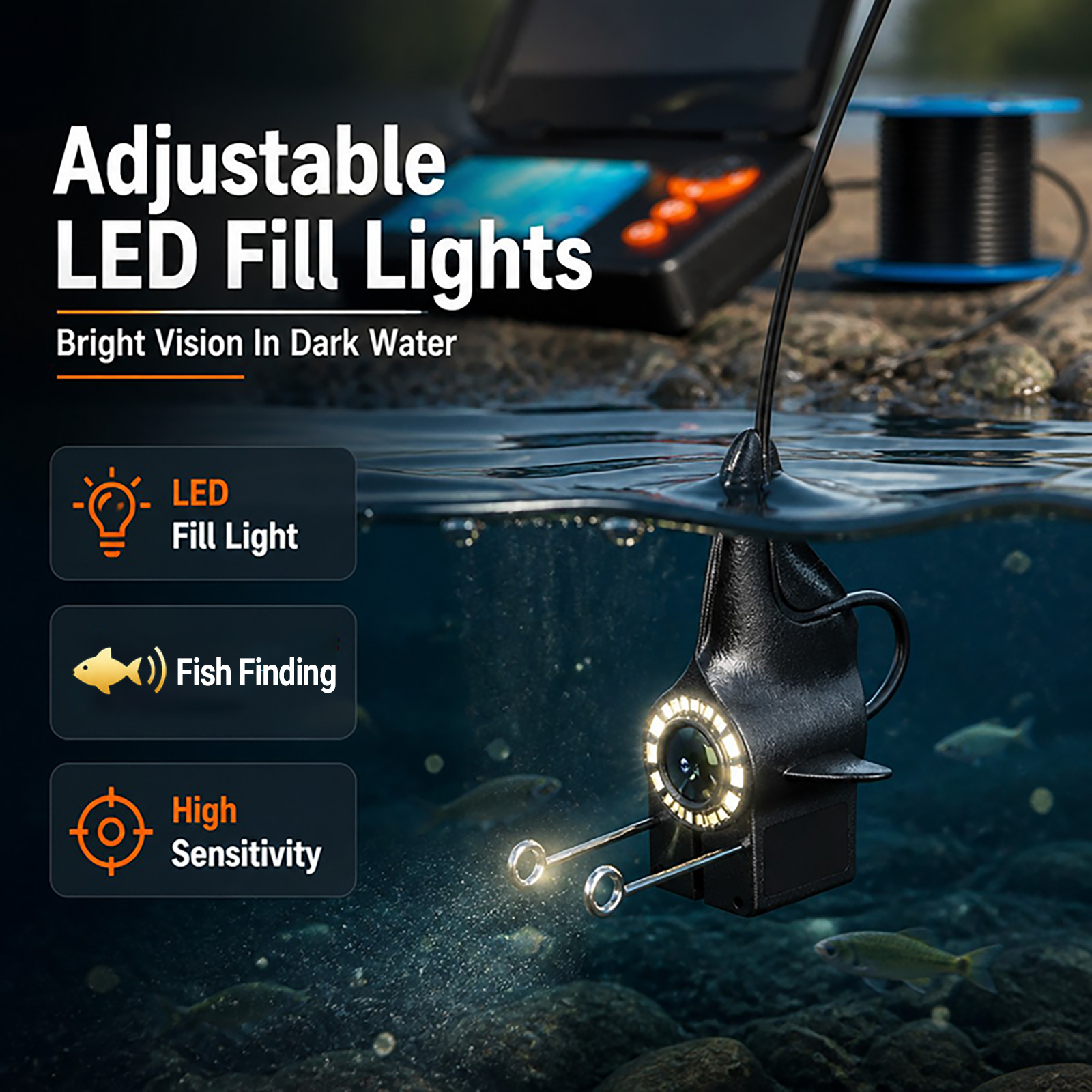 Kamera podwodna 1080P HD z mon – Fish Finder Portable recenzja i cena