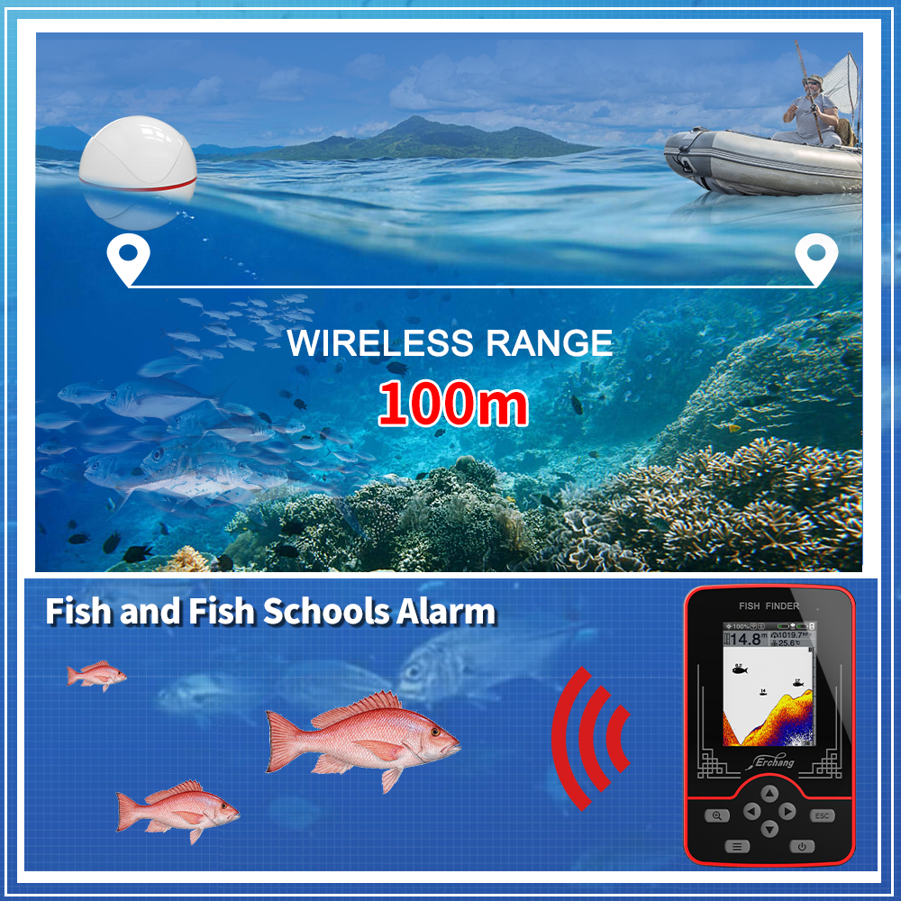 Bezprzewodowy echosonda Erchan – Fish Finder Gps recenzja i cena