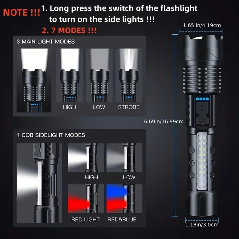 Mocna latarka LED z wyświetlac – Fishing Light recenzja i cena