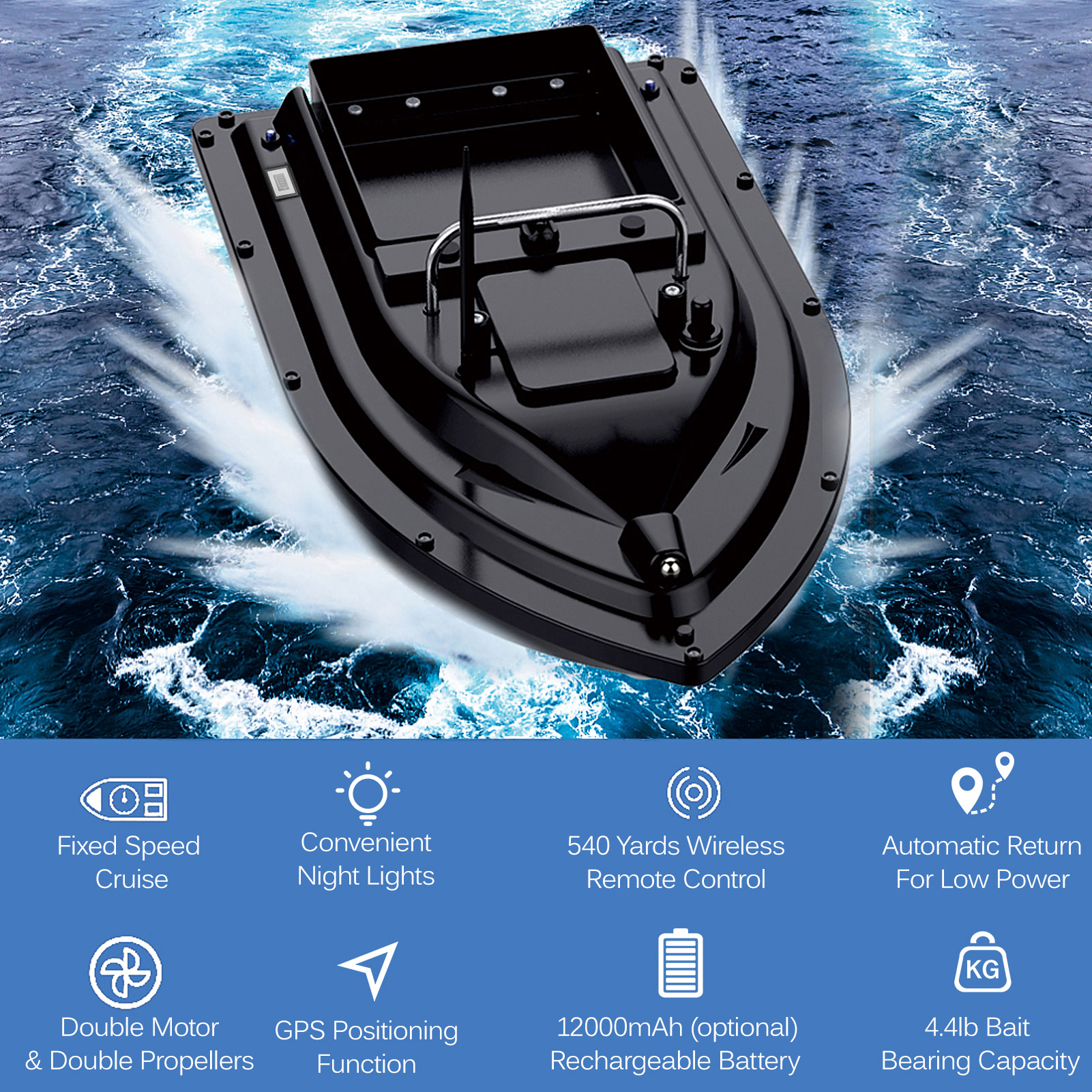 D16E GPS łódź z przynętą na ry – Fishing Gps recenzja i cena